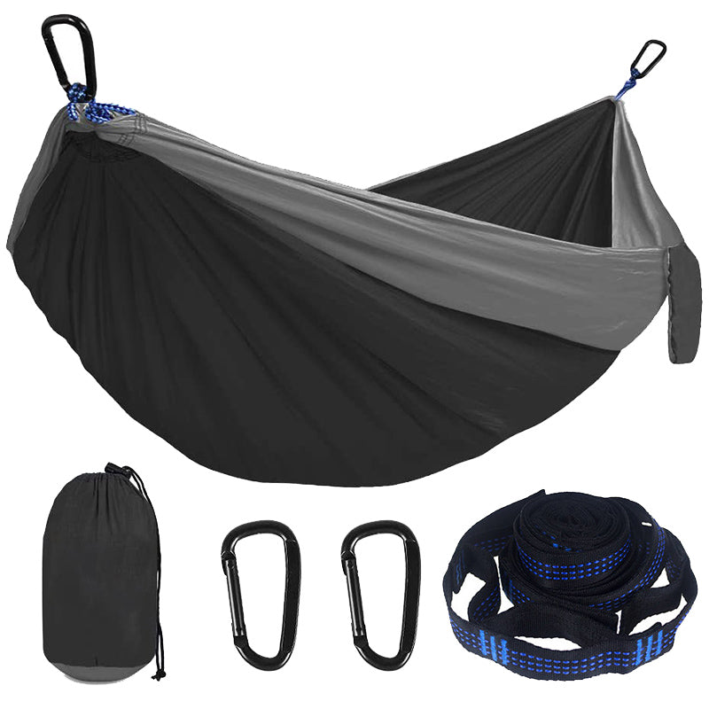 Camping Hammock Double Single Lightweight Hammock with Hanging Ropes for Backpacking Hiking Travel Beach Garden - KMTELL