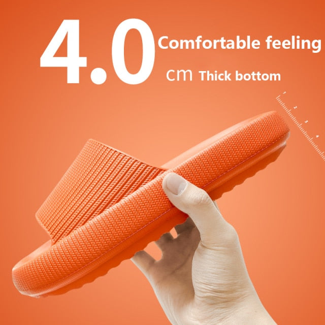 The New Thicker Comfortable Slippers For MenAnd Women Home BathroomBath CoupleThick Bottom Home Sandals And Slippers Summer Wear - KMTELL