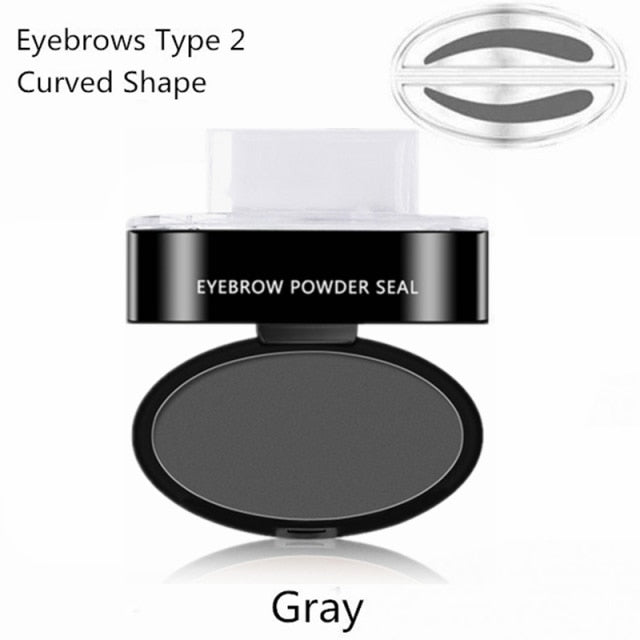 Natural Arched Eyebrow Stamp Quick Makeup Brow Stamps Powder Pallette 9 Options Eyebrow Powder Seal Best Selling Dropshipping - KMTELL