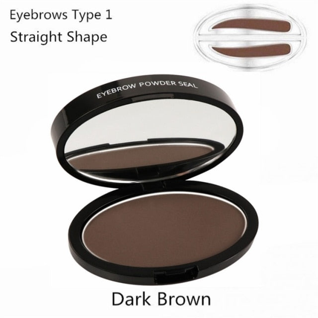 Natural Arched Eyebrow Stamp Quick Makeup Brow Stamps Powder Pallette 9 Options Eyebrow Powder Seal Best Selling Dropshipping - KMTELL