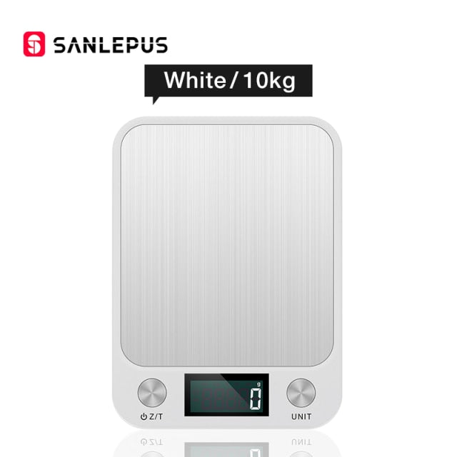 Kitchen Scale 10Kg/22lbs Digital Food Scale Accurate Within 0.05 Ounces/1 Grams, Stainless Steel Design for Cooking and Baking - KMTELL