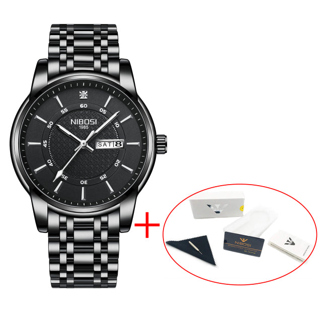 NIBOSI Gold Watch for Men Warterproof Sports Mens Watch Top Brand Luxury Clock Male Business Quartz Wristwatch Relogio Masculino - KMTELL