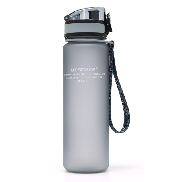 Hot Sports Water Bottle 500/1000ML Protein Shaker Outdoor Travel Portable Leakproof Drinkware Plastic My Drink Bottle BPA Free - KMTELL