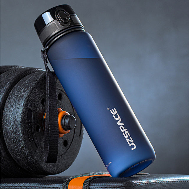 Hot Sports Water Bottle 500/1000ML Protein Shaker Outdoor Travel Portable Leakproof Drinkware Plastic My Drink Bottle BPA Free - KMTELL