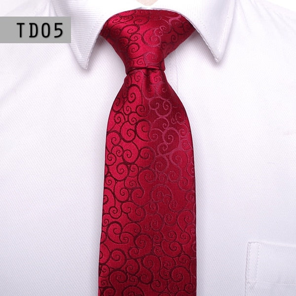 Men ties 8cm formal ties high quality necktie Men's business Fashion business wedding tie Male Dress Accessories Shirt Good gift - KMTELL