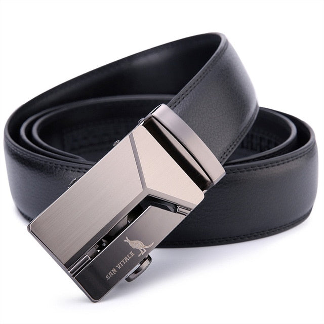 Men's Genuine Leather Belt High Quality New Designer Belts Men Luxury Strap Male Waistband Fashion Vintage Buckle Belt for Jeans - KMTELL