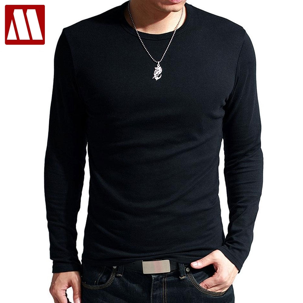 Newest fitness men long sleeve slim fit t shirt men's thermal muscle bodybuilding T shirt male O-neck compression tights shirts - KMTELL