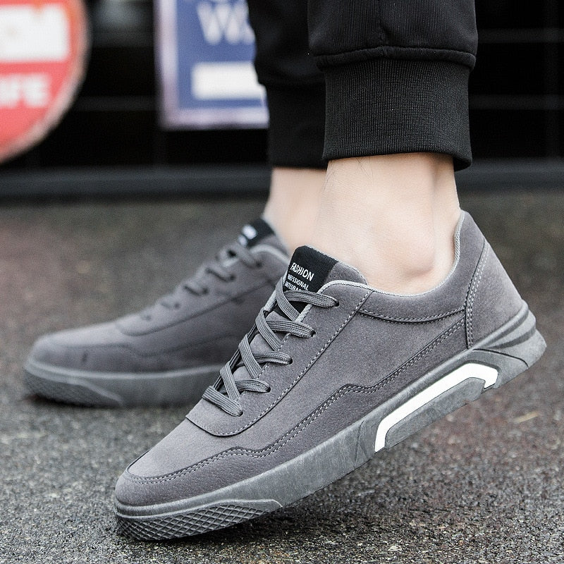 Men Casual Shoes Flat Sneakers Soft Leather Shoes Mans Footwear Breathable Zapatos Hombre Summer Fashion Solid Male Shoes AET643 - KMTELL