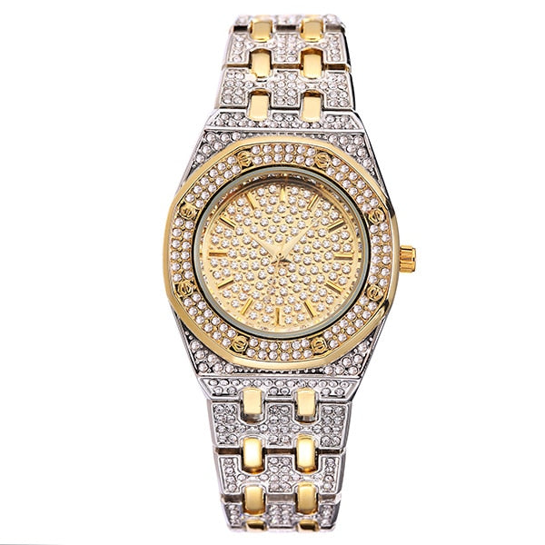 Tops Designer Brand Luxury Women Watches Best Selling 2018 Products Diamond Ap Watch Waterproof Women Gold Watch With Gift Box - KMTELL