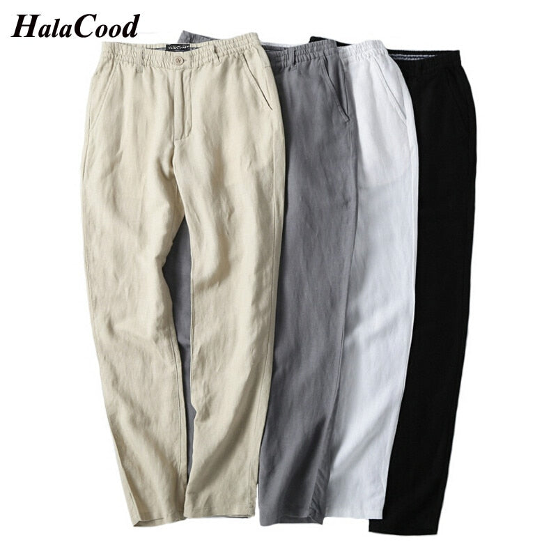 Hot Sell Summer New Men's Quality Fashion Chinese Style Thin Cotton Linen Pants Male Large Size Casual Pants Loose Trousers Fat - KMTELL