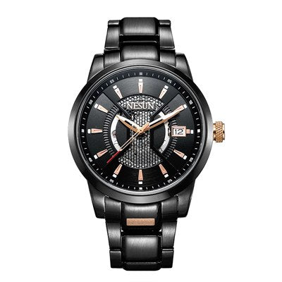Nesun Watch Men Switzerland Japan Seiko NH35A Automatic Luxury Brand Men's Watches Sapphire Full Stainless Steel Clock N9207-3 - KMTELL