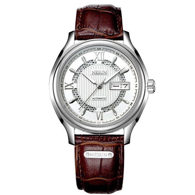 Switzerland Nesun Japan Seiko NH36A Auto Movement Watch Men Luxury Brand Men's Watches Sapphire Full Stainless Steel N9205-6 - KMTELL