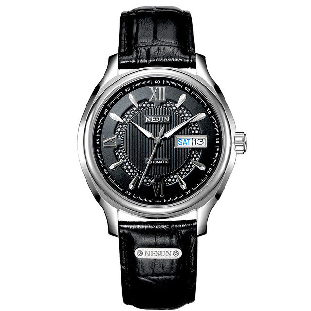 Switzerland Nesun Japan Seiko NH36A Auto Movement Watch Men Luxury Brand Men's Watches Sapphire Full Stainless Steel N9205-6 - KMTELL