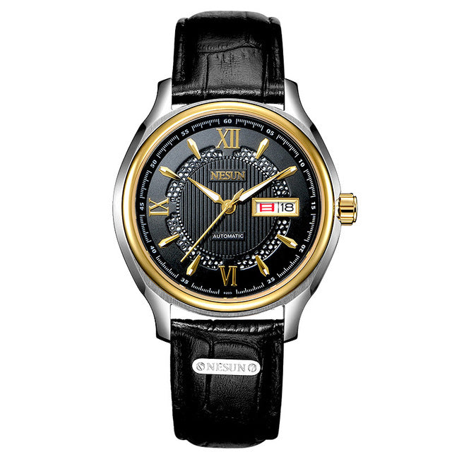 Switzerland Nesun Japan Seiko NH36A Auto Movement Watch Men Luxury Brand Men's Watches Sapphire Full Stainless Steel N9205-7 - KMTELL