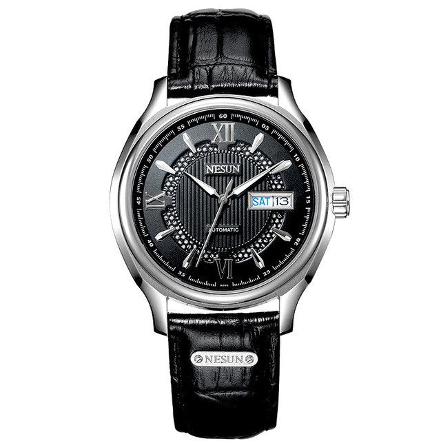Switzerland Nesun Japan Seiko NH36A Automatic Movement Watch Men Luxury Brand Men's Watches Sapphire Genuine Leather N9205-1 - KMTELL