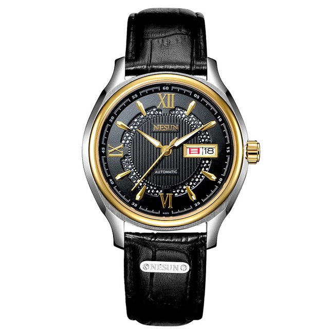Switzerland Nesun Japan Seiko NH36A Automatic Movement Watch Men Luxury Brand Men's Watches Sapphire Genuine Leather N9205-4 - KMTELL